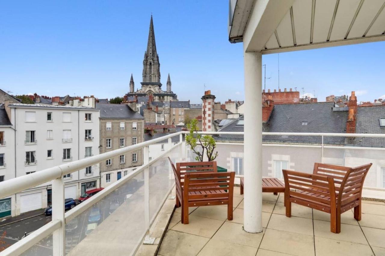 Bright Apartment With Large Terrace Nantes Extérieur photo